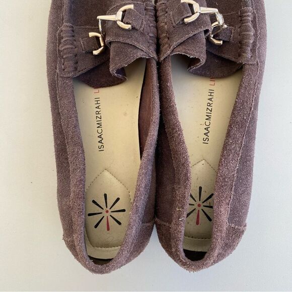 Isaac Mizrahi Live! Slip On Moccasins Shoes Brown Gold Women’s Size 6.5 - Picture 8 of 11